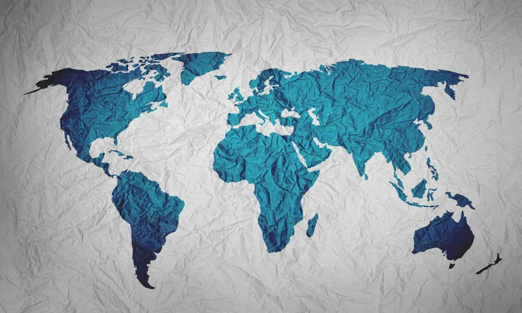 mappa del mondo mondo