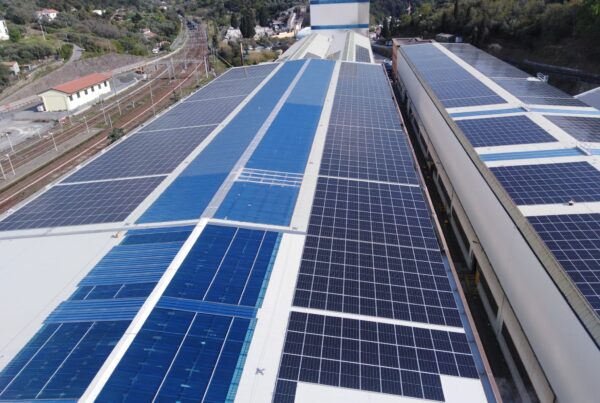 Impianto fotovoltaico aziendale su capannone industriale realizzato da Gaia Energy