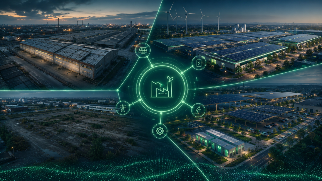 Valorizzazione energetica di aree produttive e siti industriali con impianti fotovoltaici