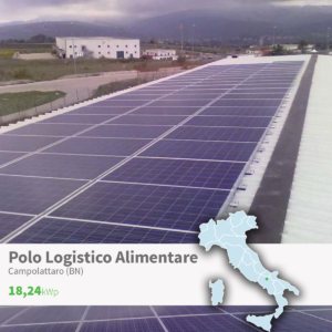 Gaia Energy Impianto Fotovoltaico in polo logistico alimentare a Campolattaro (bn)