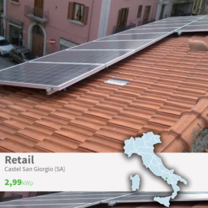 Gaia Energy Impianto Fotovoltaico Retail a Castel San Giorgio (sa)