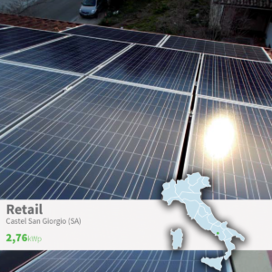 Gaia Energy Impianto Fotovoltaico Retail a Castel San Giorgio (SA)