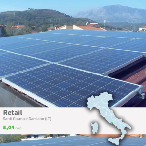 Gaia Energy Impianto Fotovoltaico Retail a Santi Cosma e Damiano (LT)