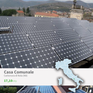 Gaia Energy Impianto Fotovoltaico su casa Comunale a Carbonara di Nola