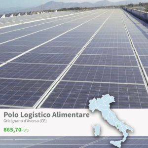 Gaia Energy Impianto Fotovoltaico Polo Logistico alimentare Gricignano di aversa