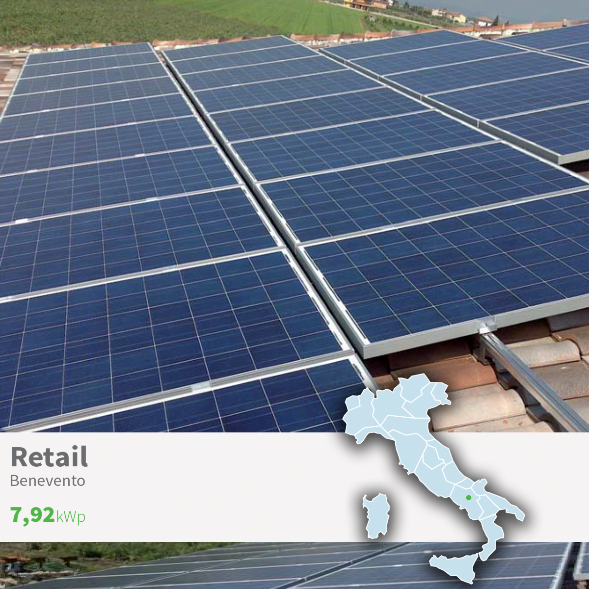 Gaia Energy Impianto Fotovoltaico Retail a Benevento