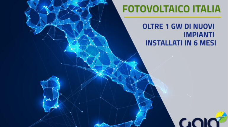 Novità Fotovoltaico in Italia- Oltre 1 GW di nuovi impianti installati