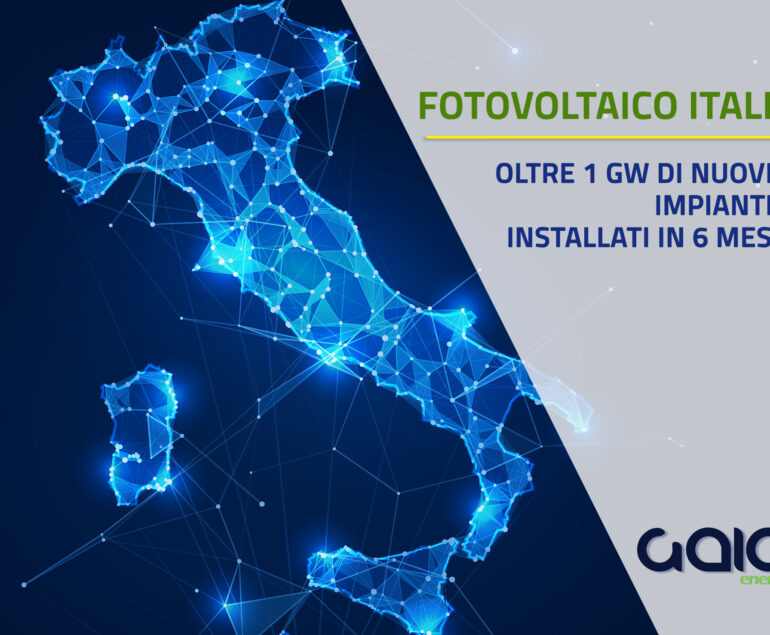 Novità Fotovoltaico in Italia- Oltre 1 GW di nuovi impianti installati