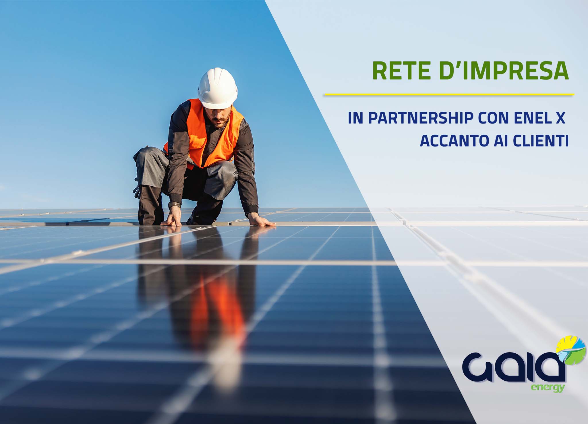 installazione fotovoltaico parnership enel x gaia energy