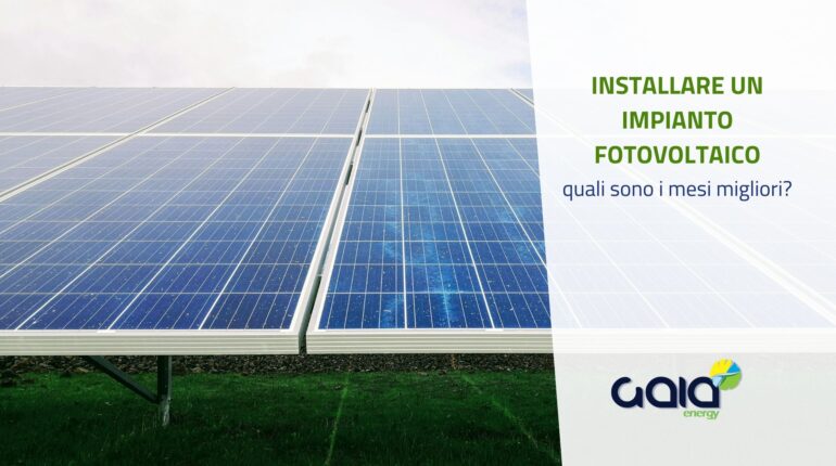 Mesi migliori per il fotovoltaico: quando installare un impianto