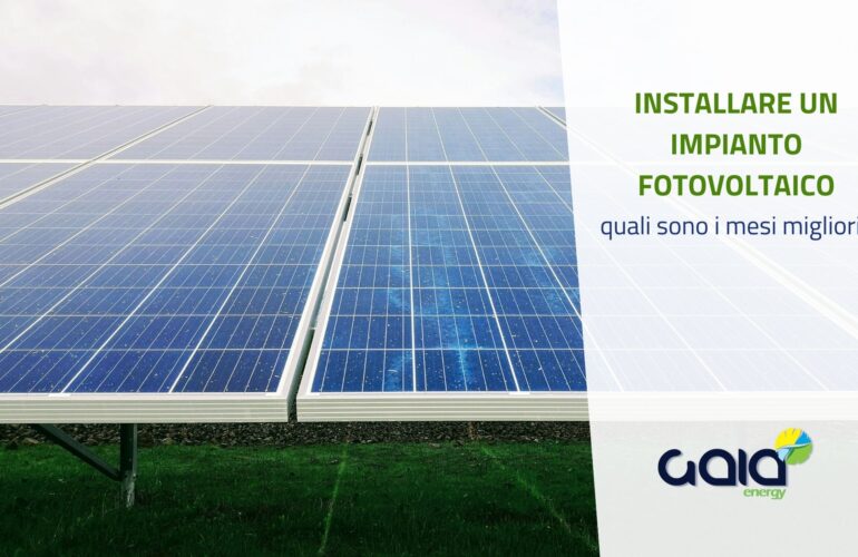 Mesi migliori per il fotovoltaico: quando installare un impianto