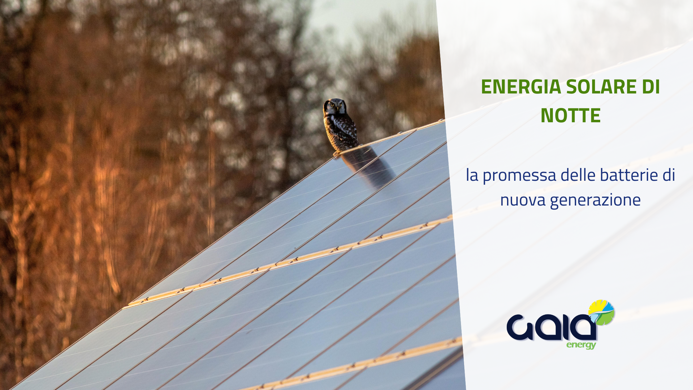 Energia solare di notte: la promessa delle batterie di nuova generazione