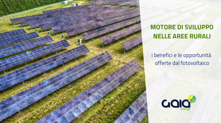 Il fotovoltaico come motore di sviluppo nelle aree rurali