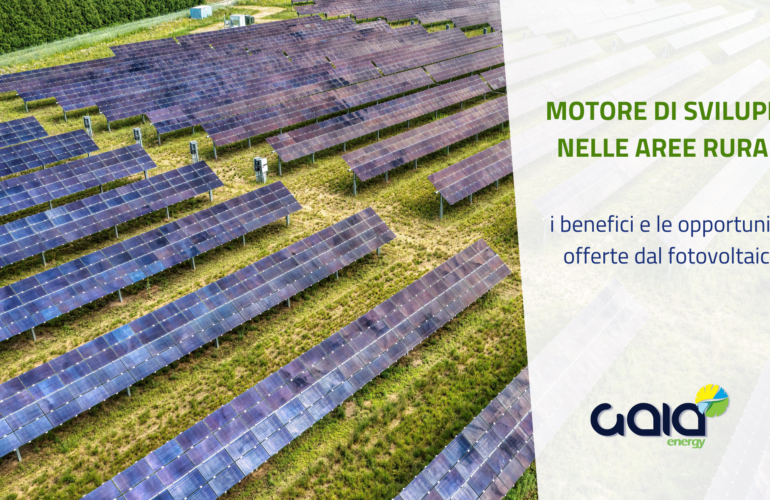 Il fotovoltaico come motore di sviluppo nelle aree rurali