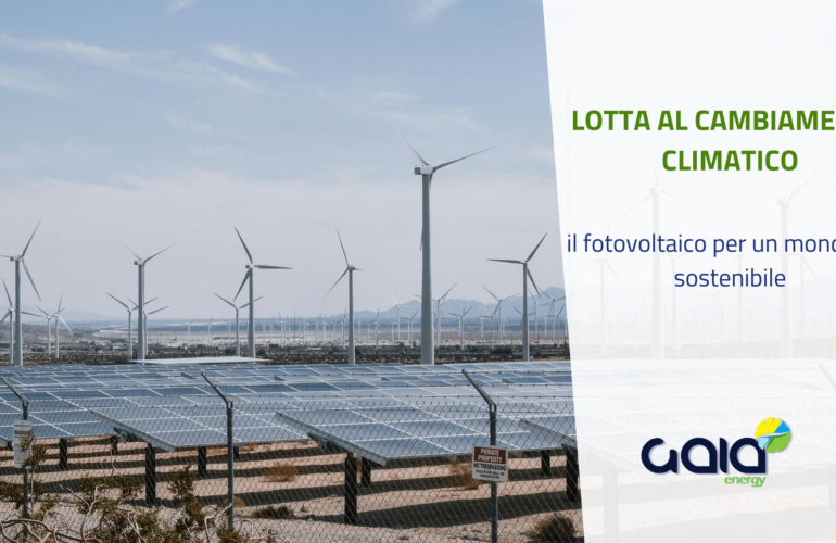 Il contributo del fotovoltaico alla lotta contro il cambiamento climatico