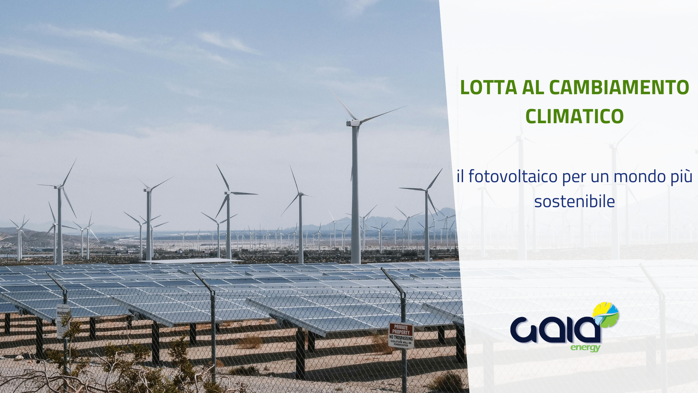 Il contributo del fotovoltaico alla lotta contro il cambiamento climatico