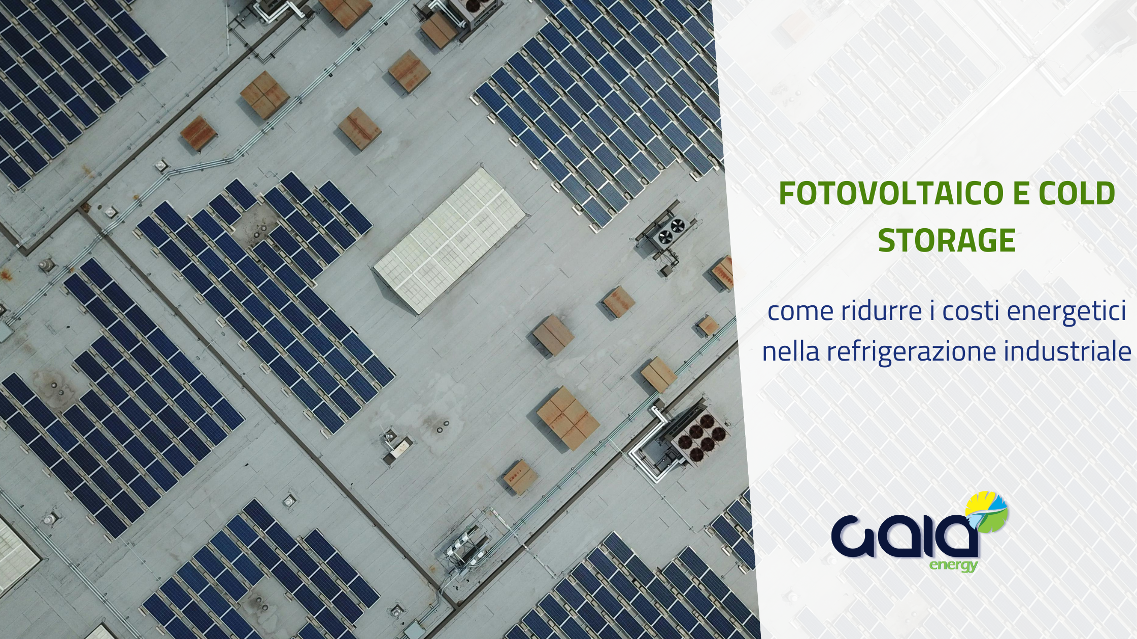 Fotovoltaico e cold storage: come ridurre i costi energetici nella refrigerazione industriale